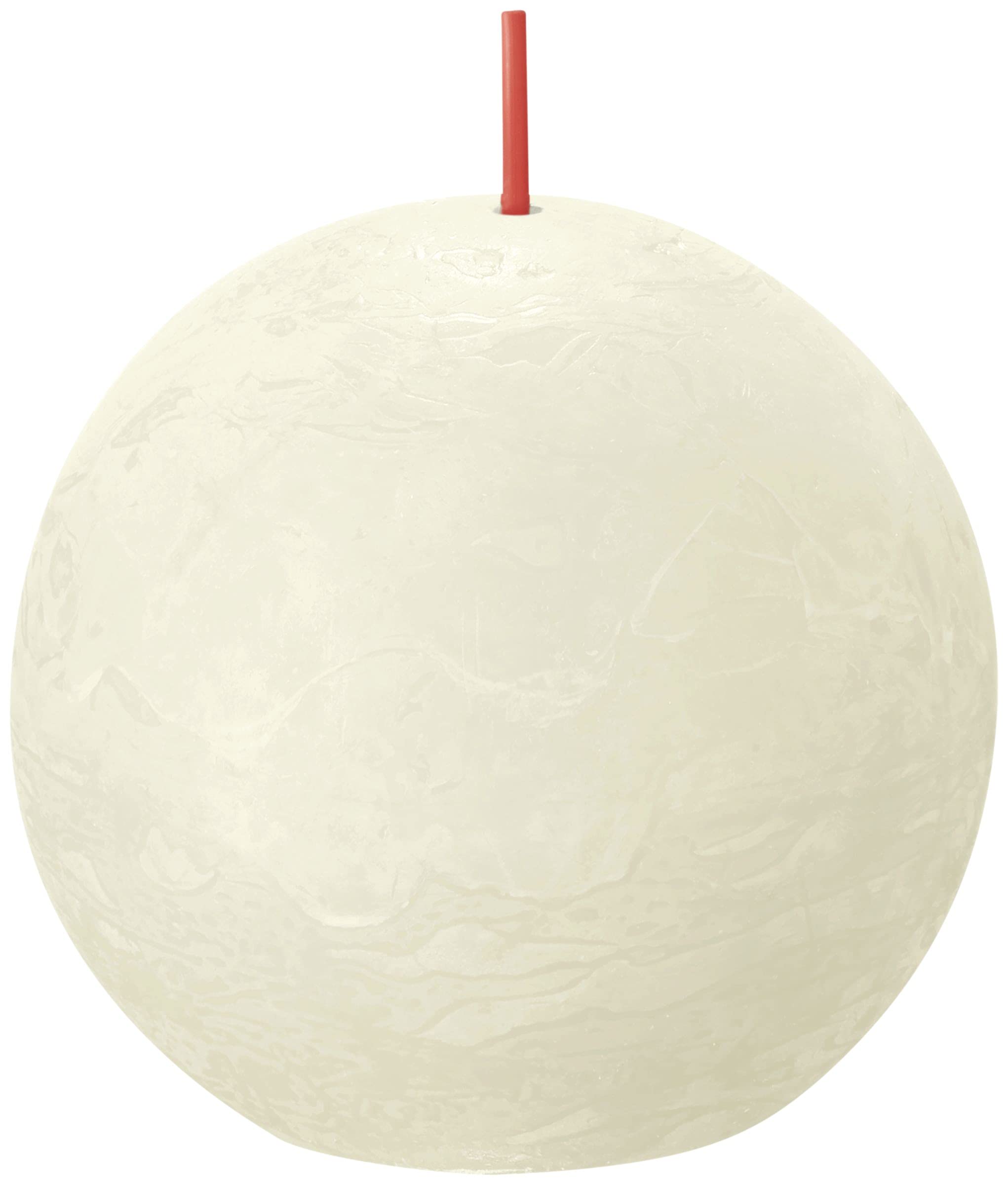 bolsius-rustique-boule-bougie-ivoire-lot-6-25h-sans-parfum image 2
