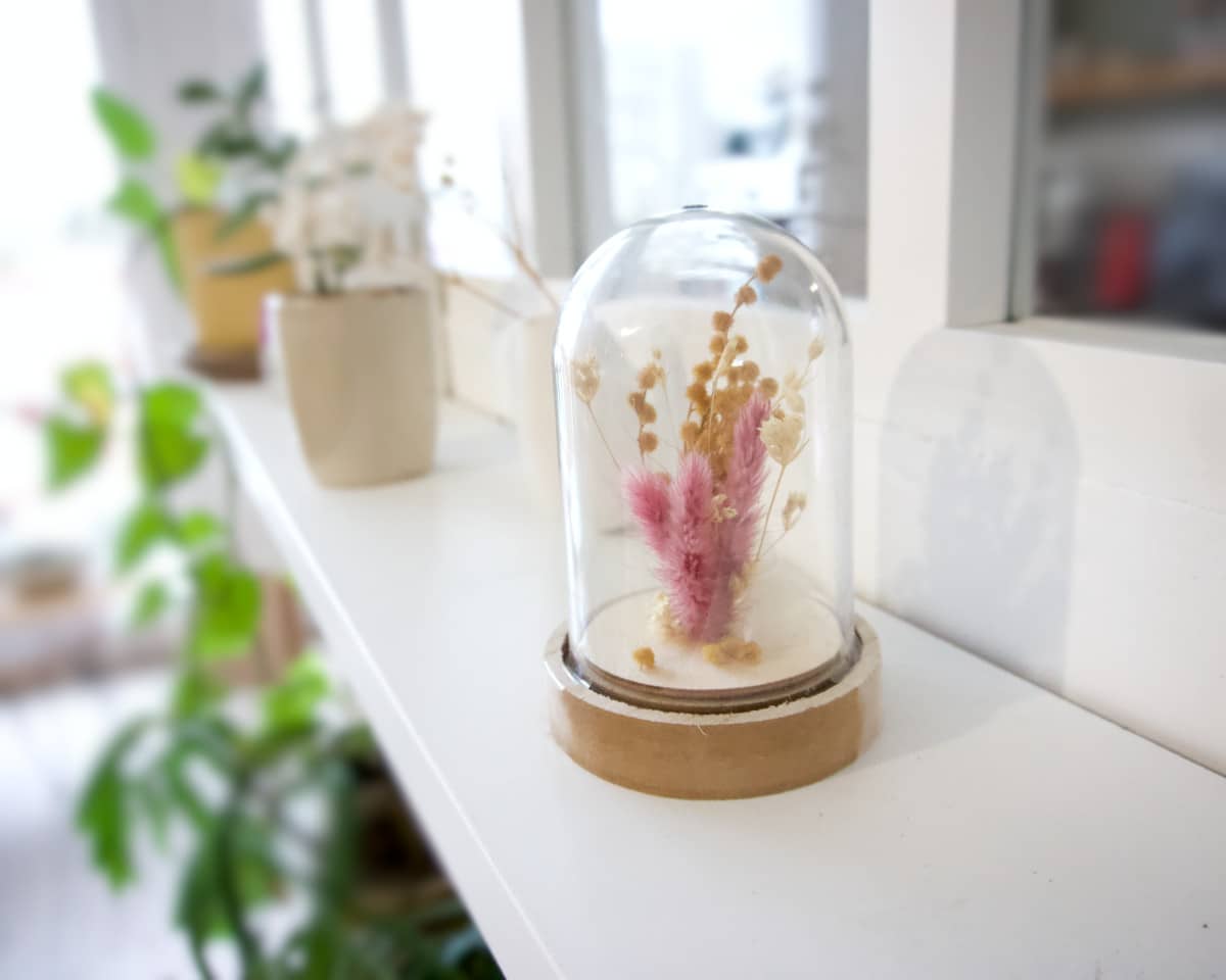 am-cla-cloches-cloche-fleurs-s-ch-es-roses-et-jaunes-12cm image 6