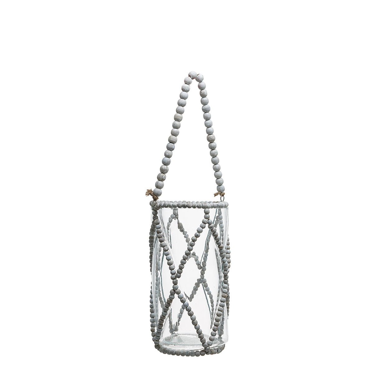 sia-deco-nora-lanterne-pearl-gris-22-5-cm-bois-et-verre image 1