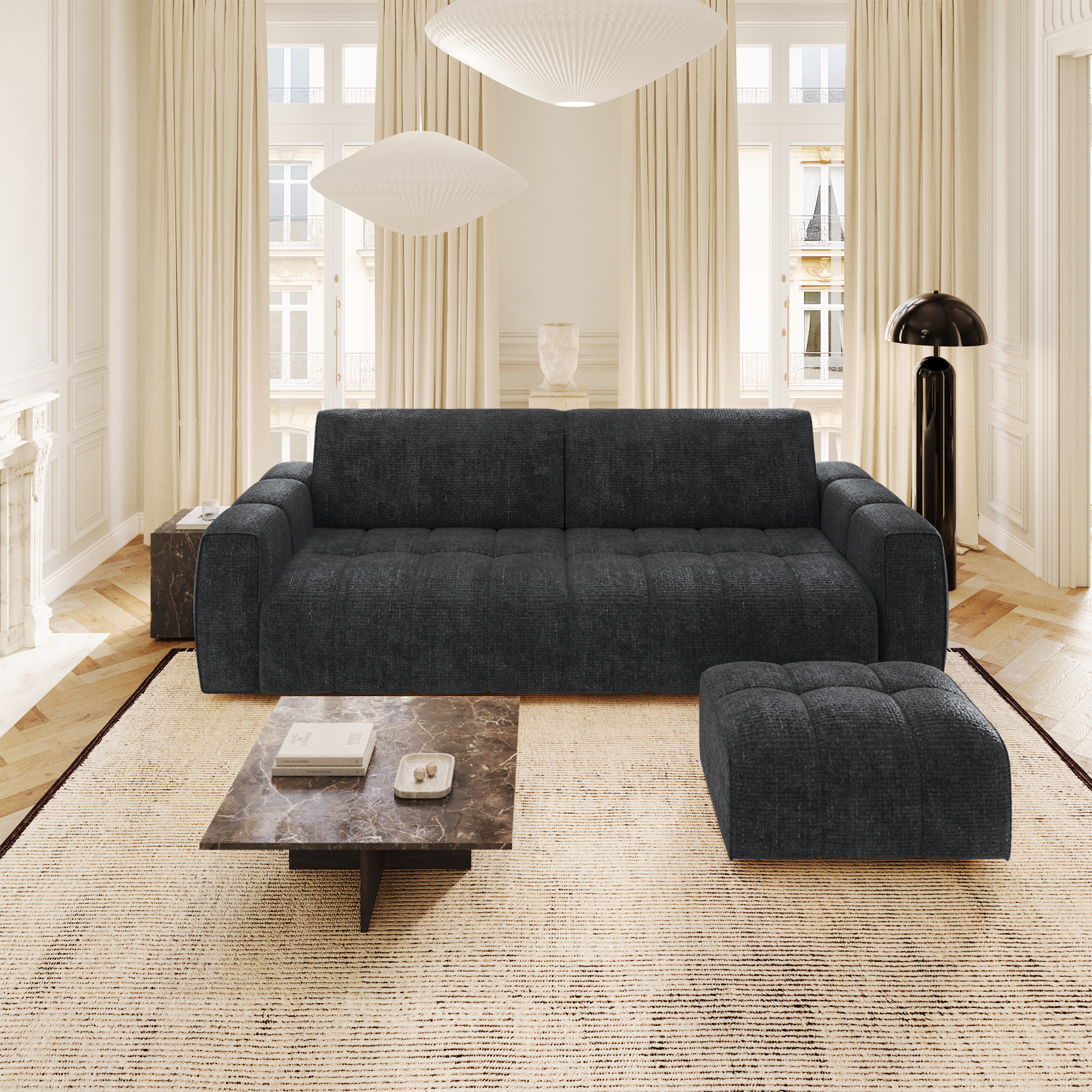 sia-bari-ensemble-canap-pouf-capitonn-arrondi image 2