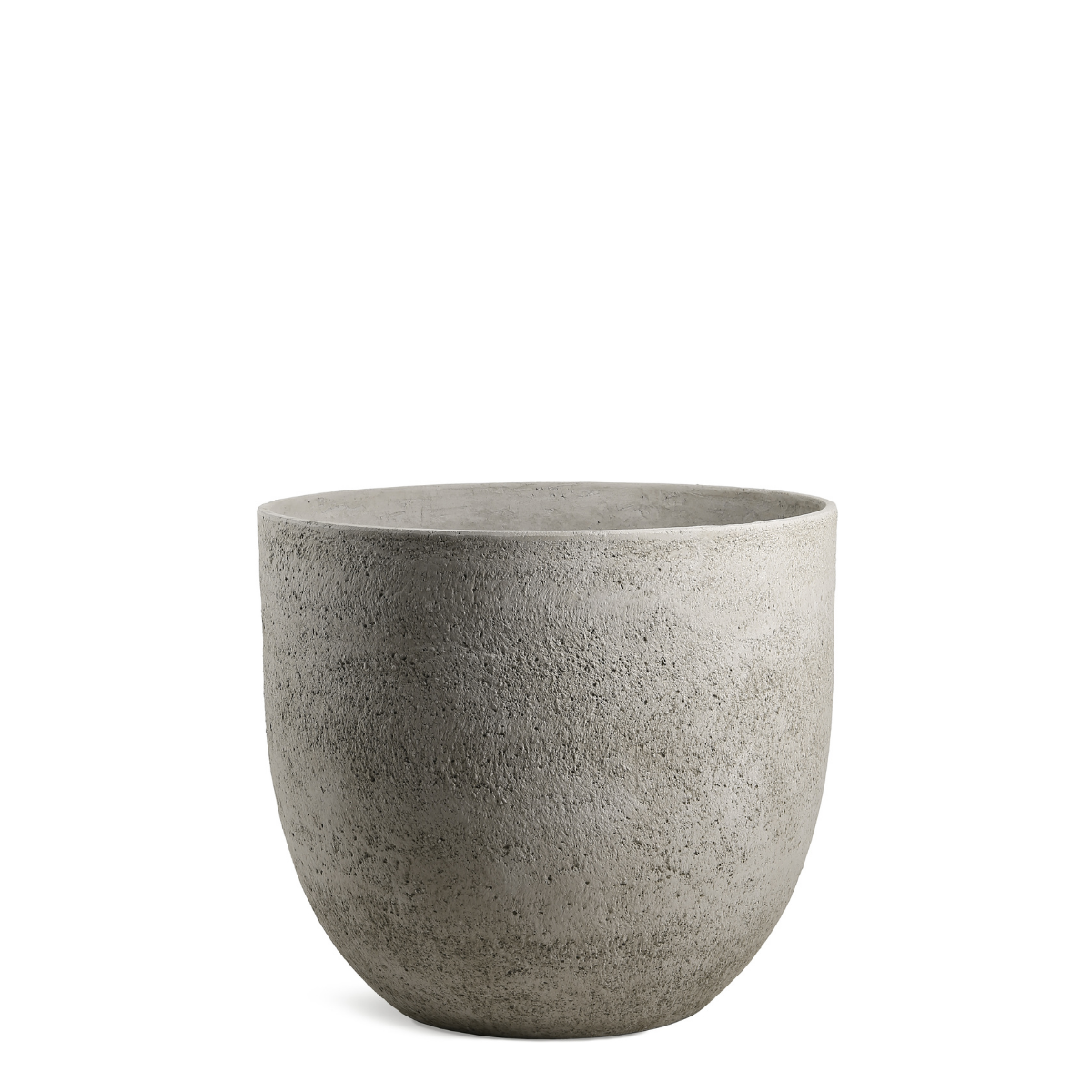 sia-terra-cache-pot-arrondi-gris-clair-45-cm-fibre-ciment image 1