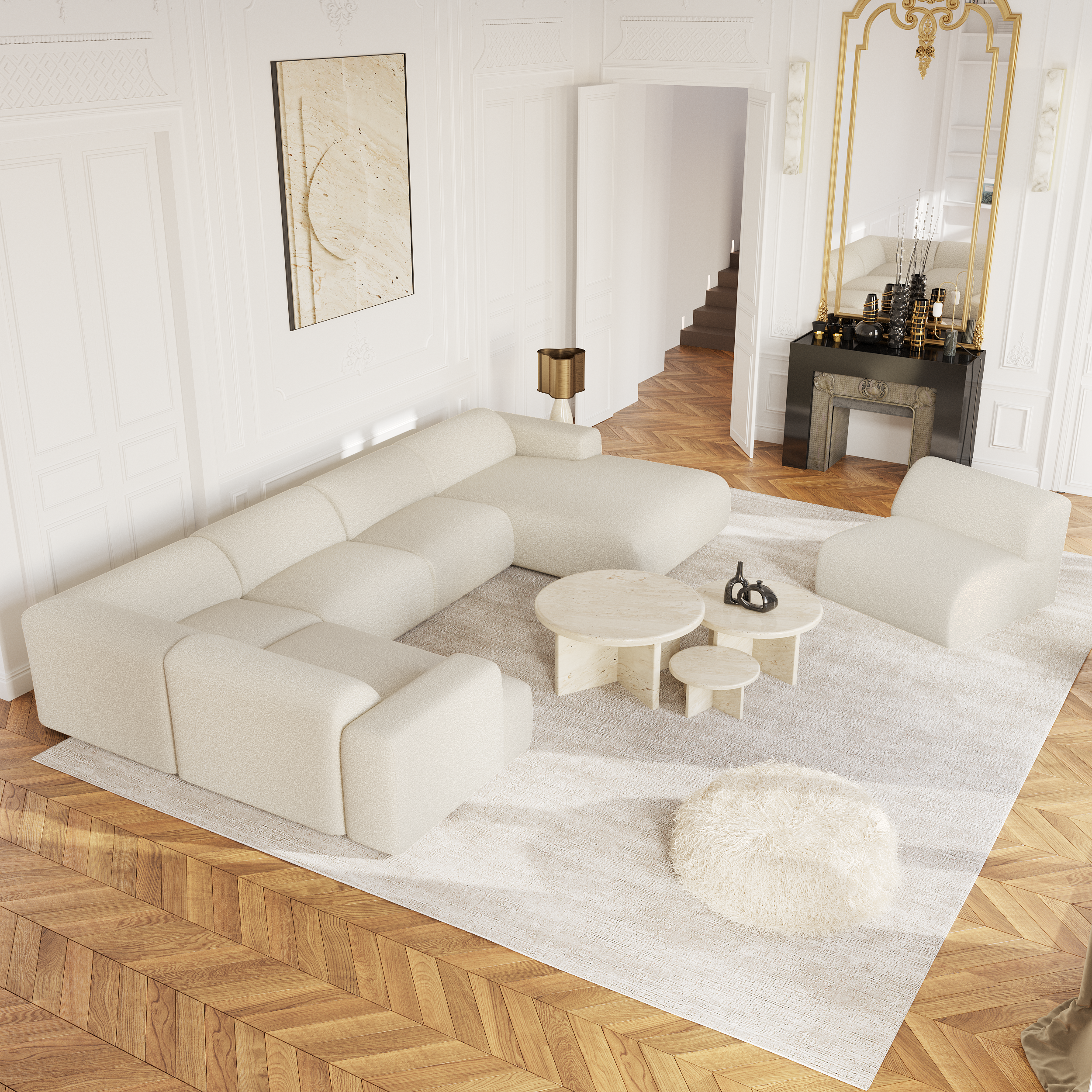 sia-deco-myra-canap-panoramique-droit-taupe-5-places image 2
