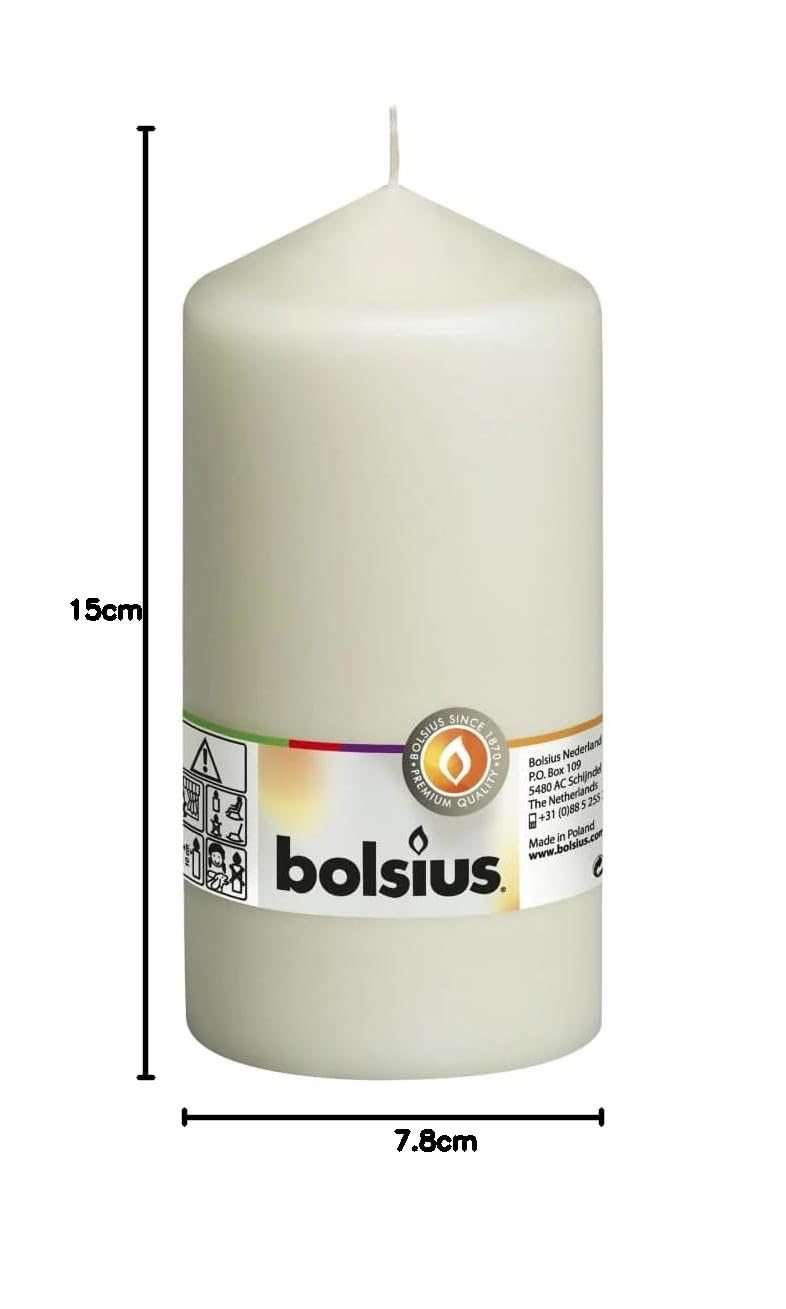bolsius-bougies-piliers-pilier-ivoire-lisse-15-cm-65-h image 3