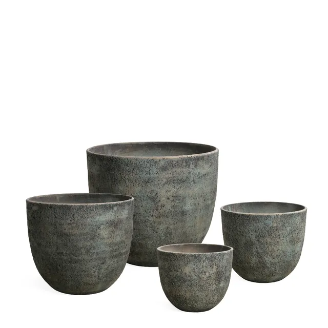sia-deco-antica-4-cache-pots-terra-gris-vert-fibre-ciment image 1