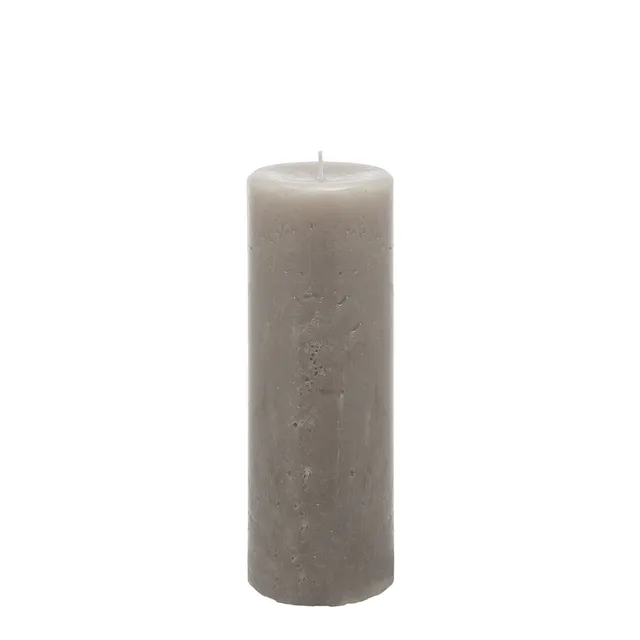 sia-deco-nora-bougie-antik-xl-cylindrique-20-cm-gris image 1