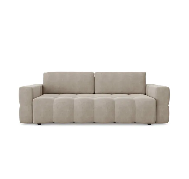 sia-gabriel-canap-convertible-bleu-coffre-effet-noyer image 1