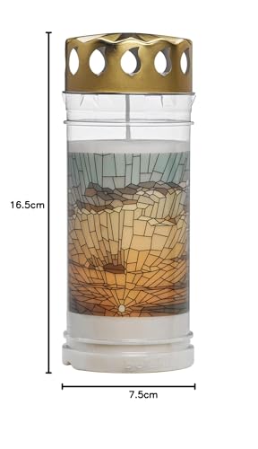 bolsius-bougies-piliers-lampe-fun-raire-bougie-blanche-n-5-lot-6 image 8