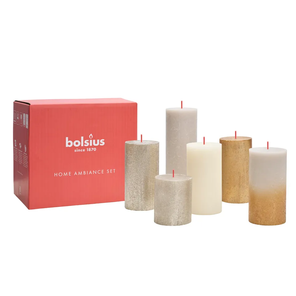 bolsius-ensemble-cadeau-new-sparkle-6-bougies-piliers image 1
