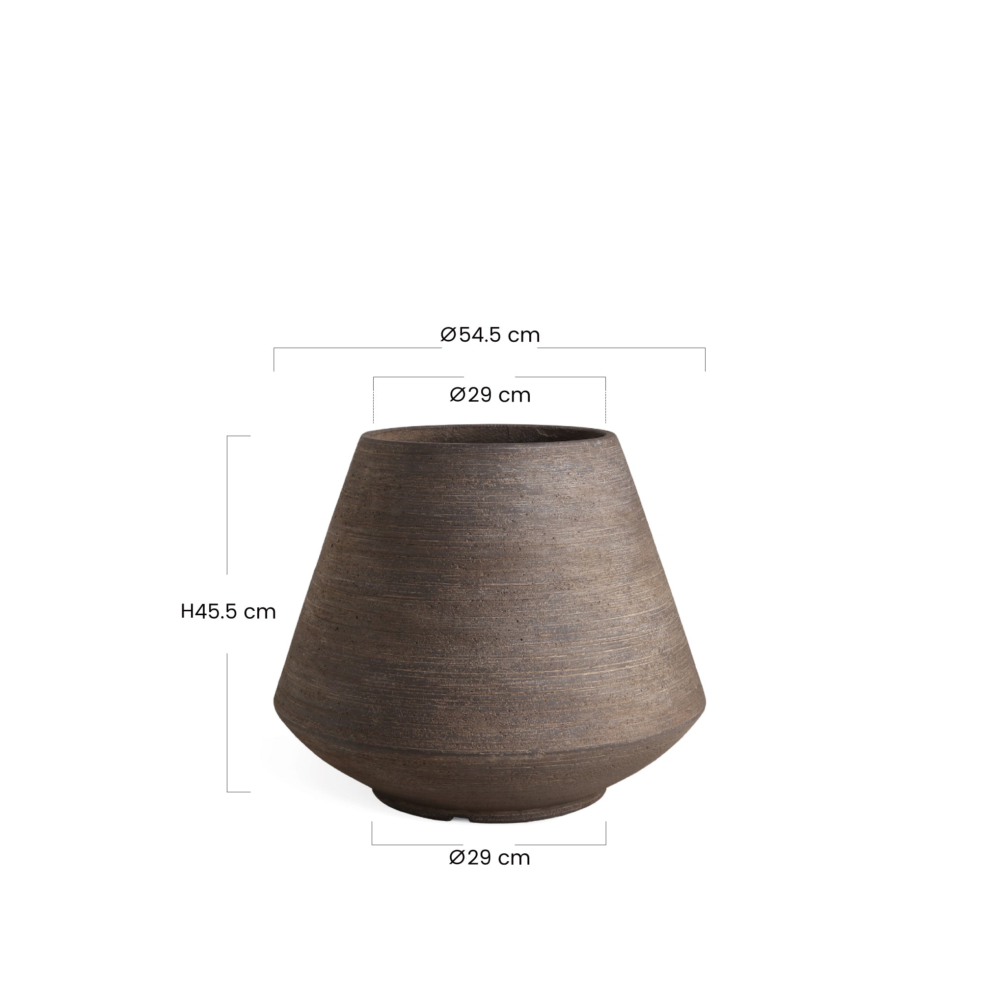 sia-zen-cache-pot-conique-46-cm-marron-fonc image 6