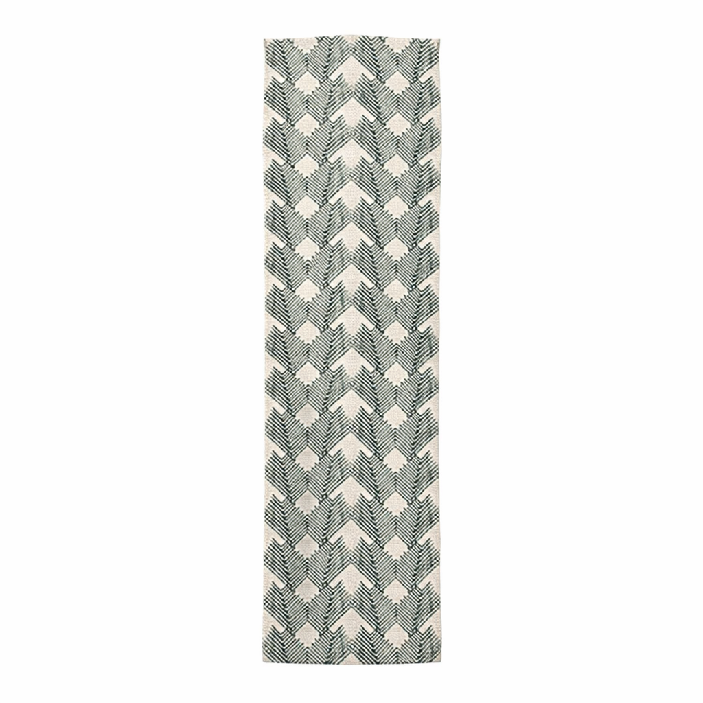sia-nola-fern-chemin-de-table-vert-beige-140-cm-coton image 1