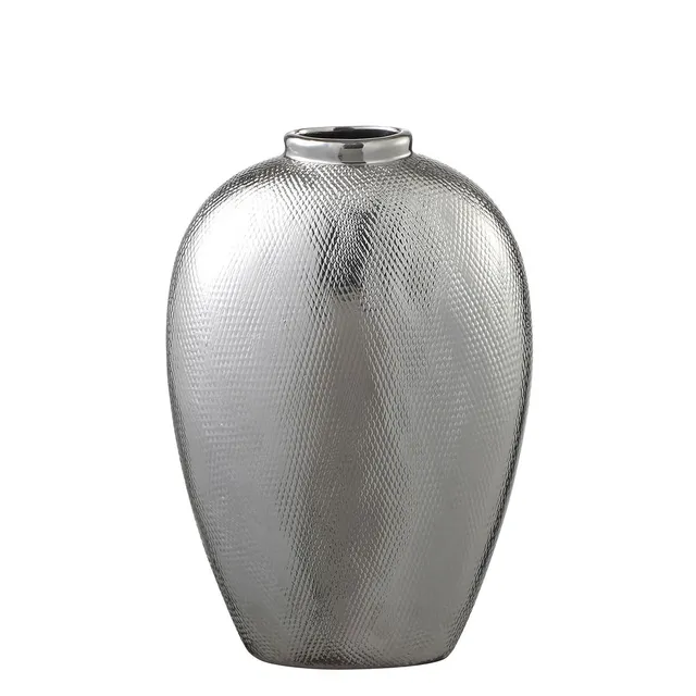 sia-deco-antica-vase-silver-moyen-format-argent-35-cm-c-ramique image 1