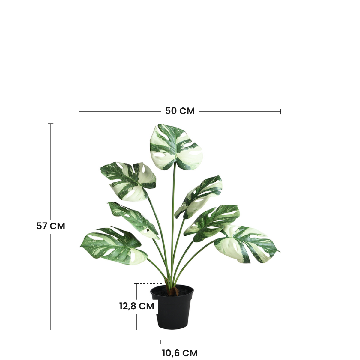 sia-deco-noah-monstera-plante-artificielle-verte-57-cm image 3