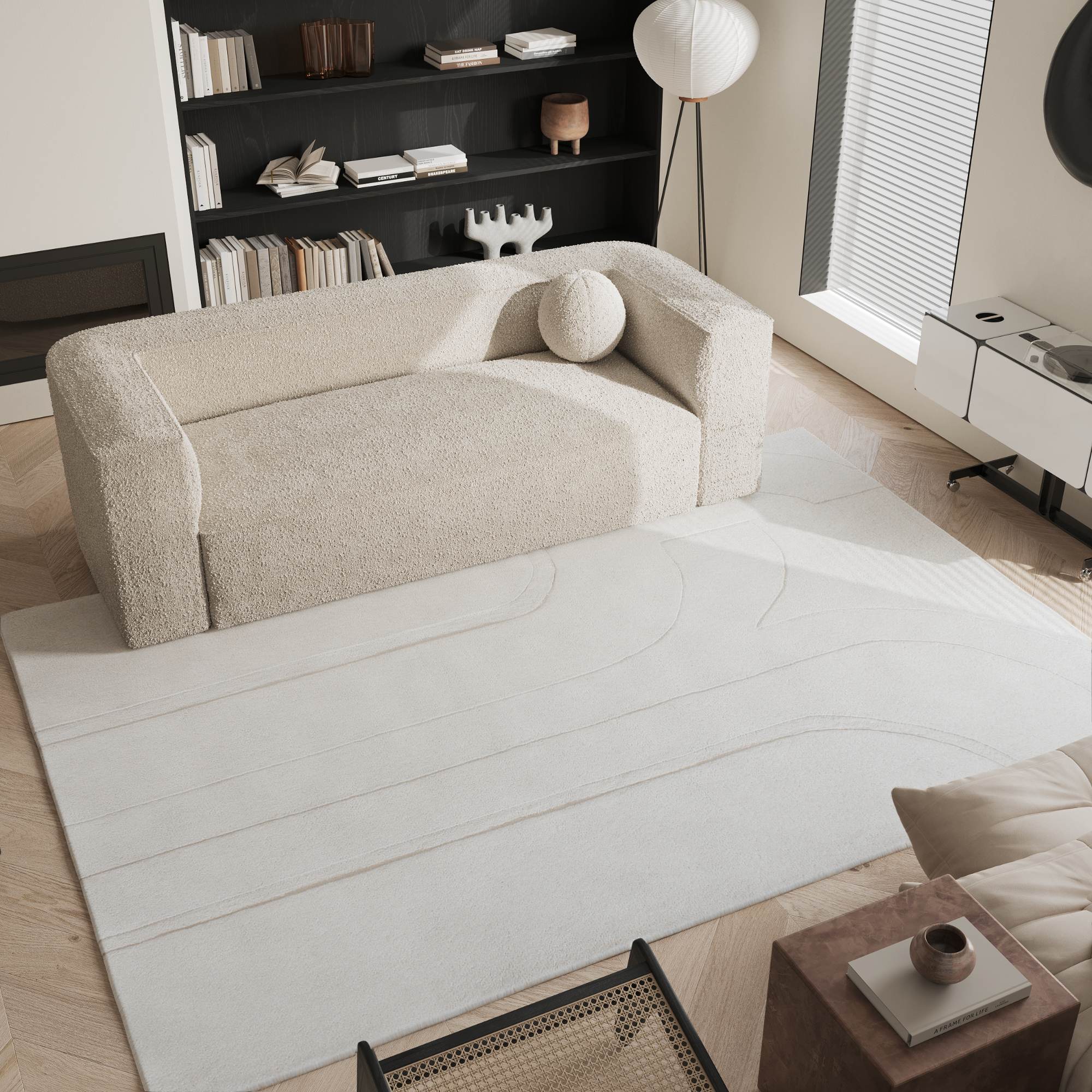 sia-deco-nola-tapis-jara-300x200-cm-blanc-cass-laine image 2