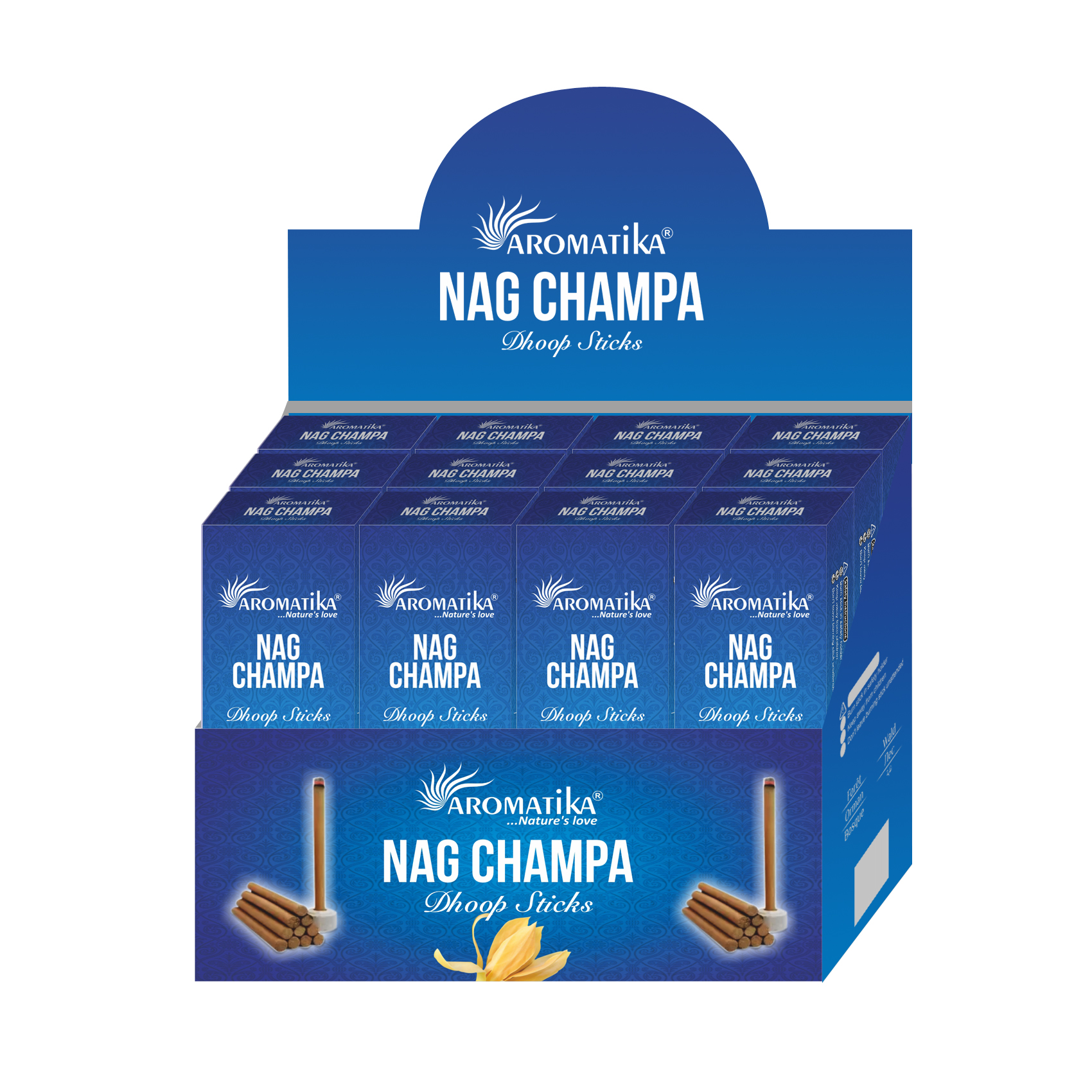 aromatika-dhoop-nag-champa-b-ton-d-encens-120-b-tons-floral image 1