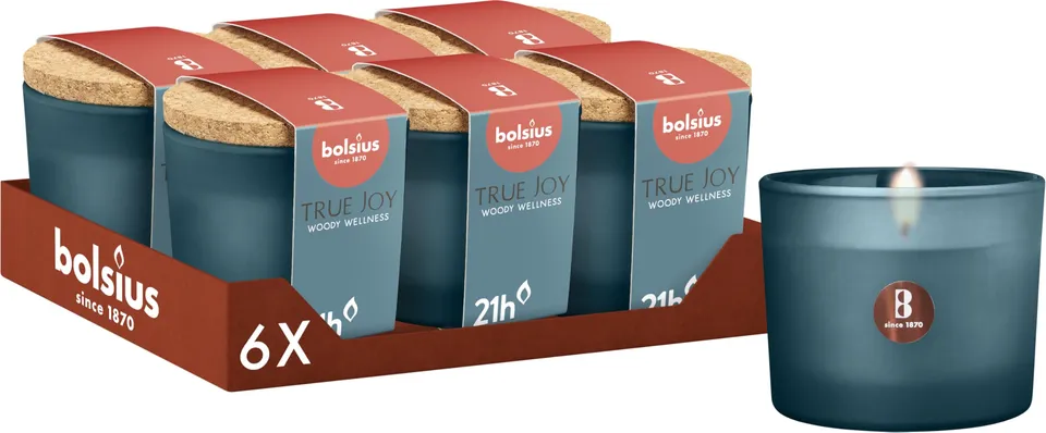 bolsius-bougies-parfum-es-true-joy-woody-wellness-6-pi-ces image 1
