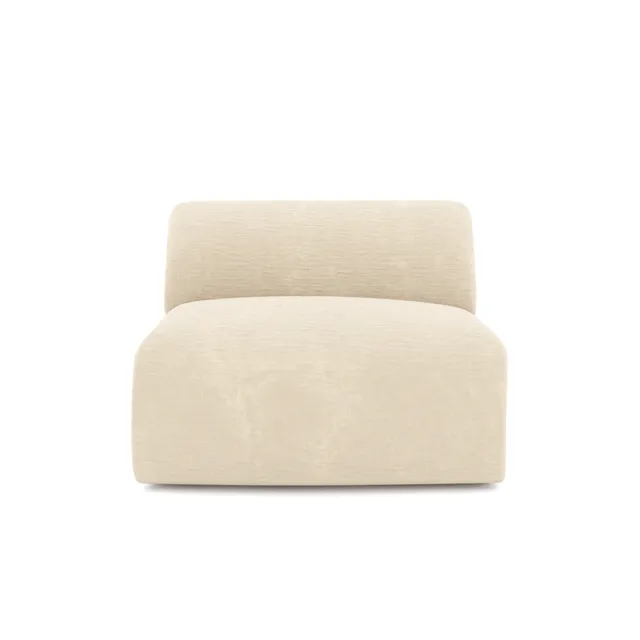 sia-deco-myra-fauteuil-sans-accoudoirs-cr-me image 1
