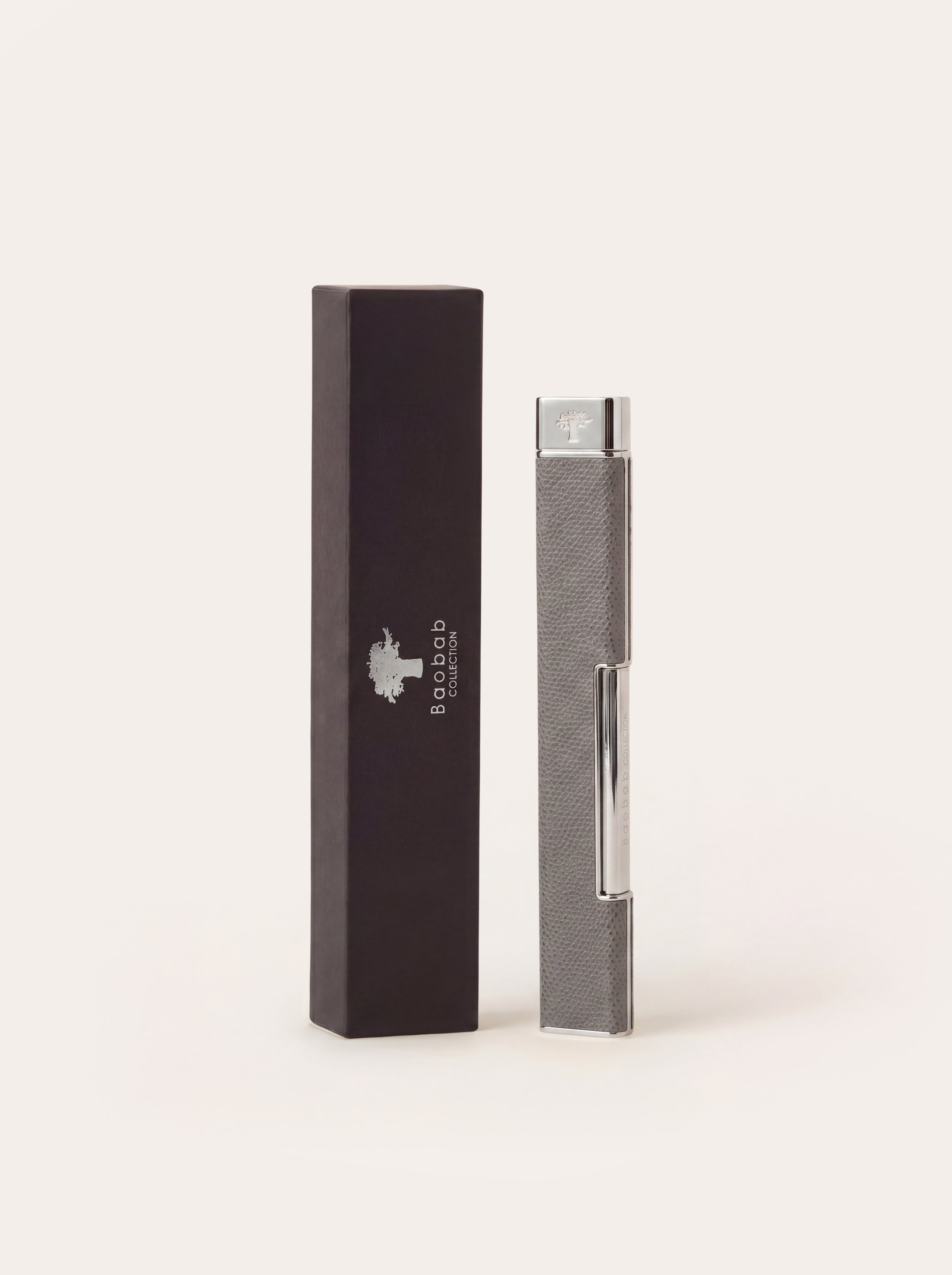 baobab-graine-briquet-cuir-noir-allume-bougies-rechargeable image 7
