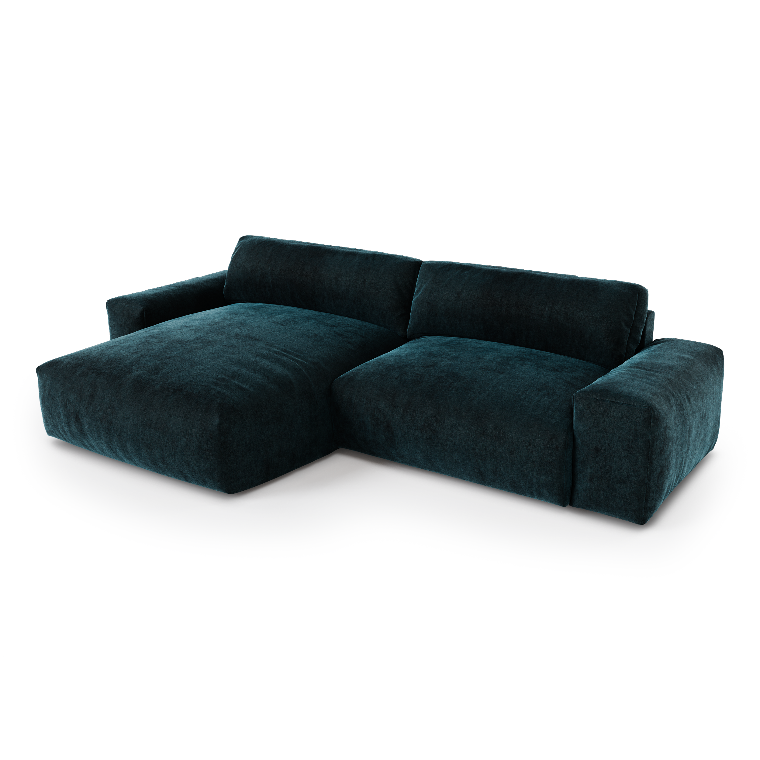 sia-bliss-canap-angle-gauche-bleu-paon-tissu image 8