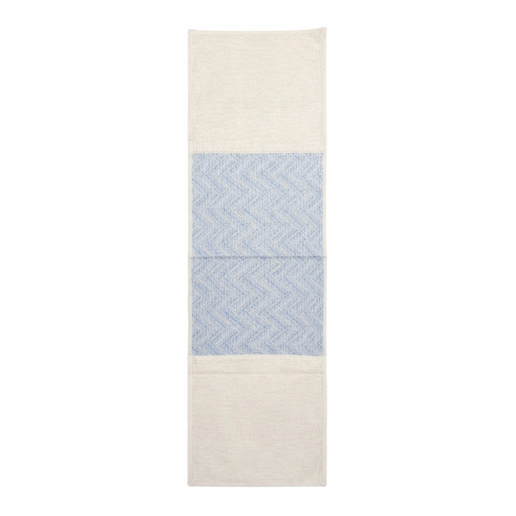 sia-nola-oleron-chemin-de-table-beige-140-cm-coton image 1