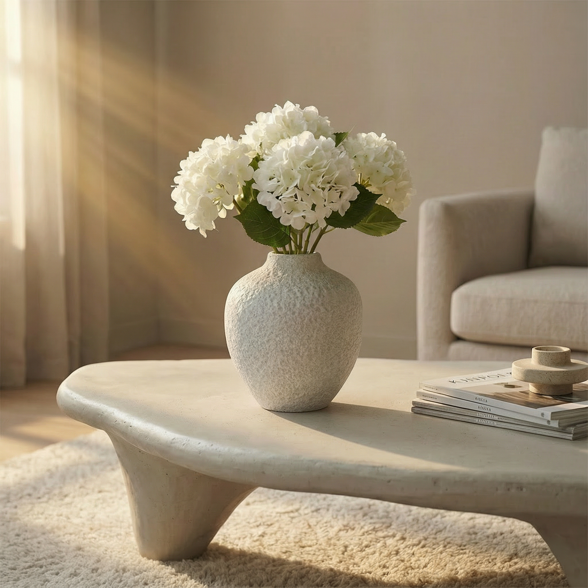 sia-antica-stone-vase-blanc-29-cm-c-ramique image 2