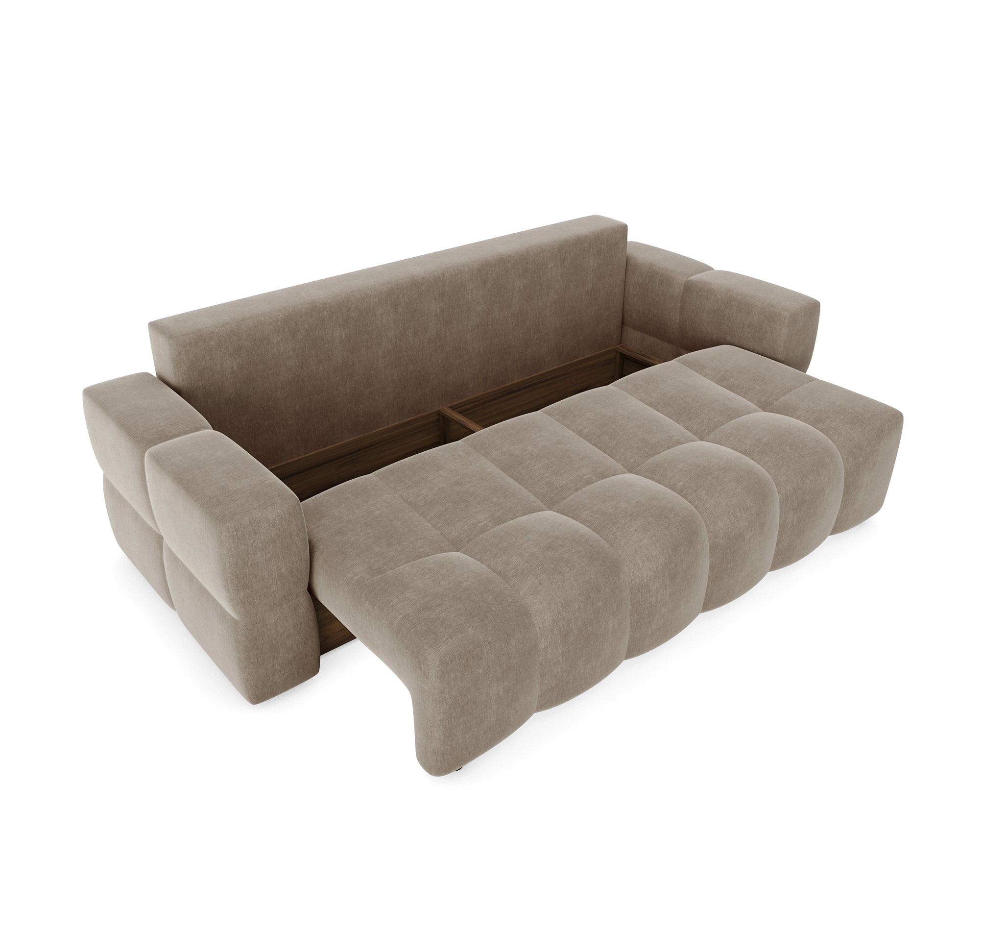 sia-gabriel-canap-convertible-bleu-coffre-effet-noyer image 5