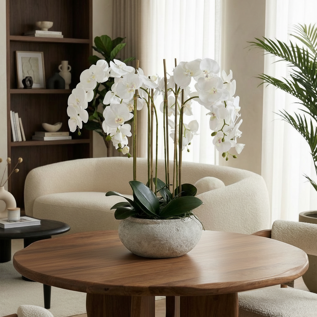 sia-noah-composition-orchid-e-serena-blanche-85-cm image 2