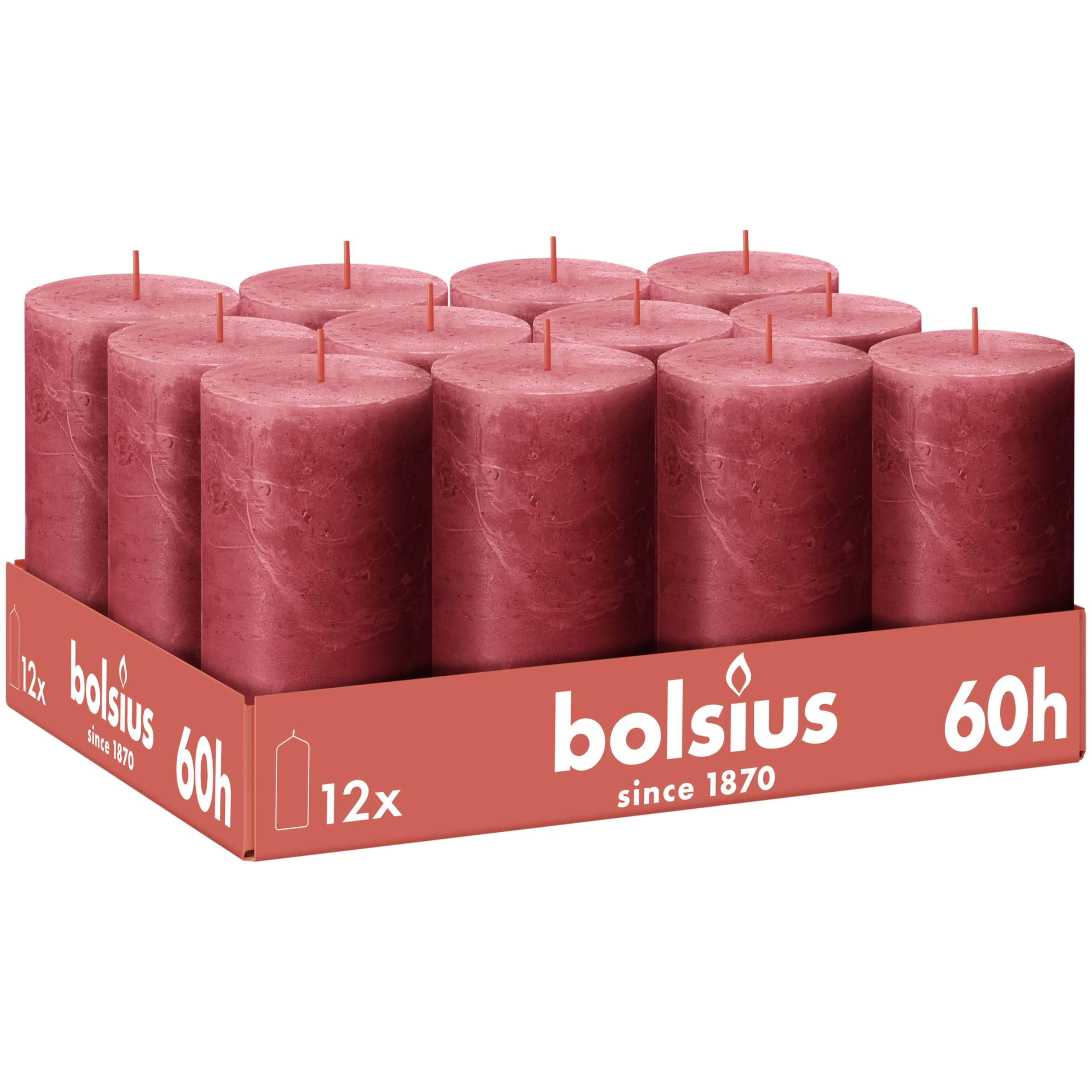 bolsius-bougies-rustiques-pilier-blanc-13-cm-lot-de-12 image 6