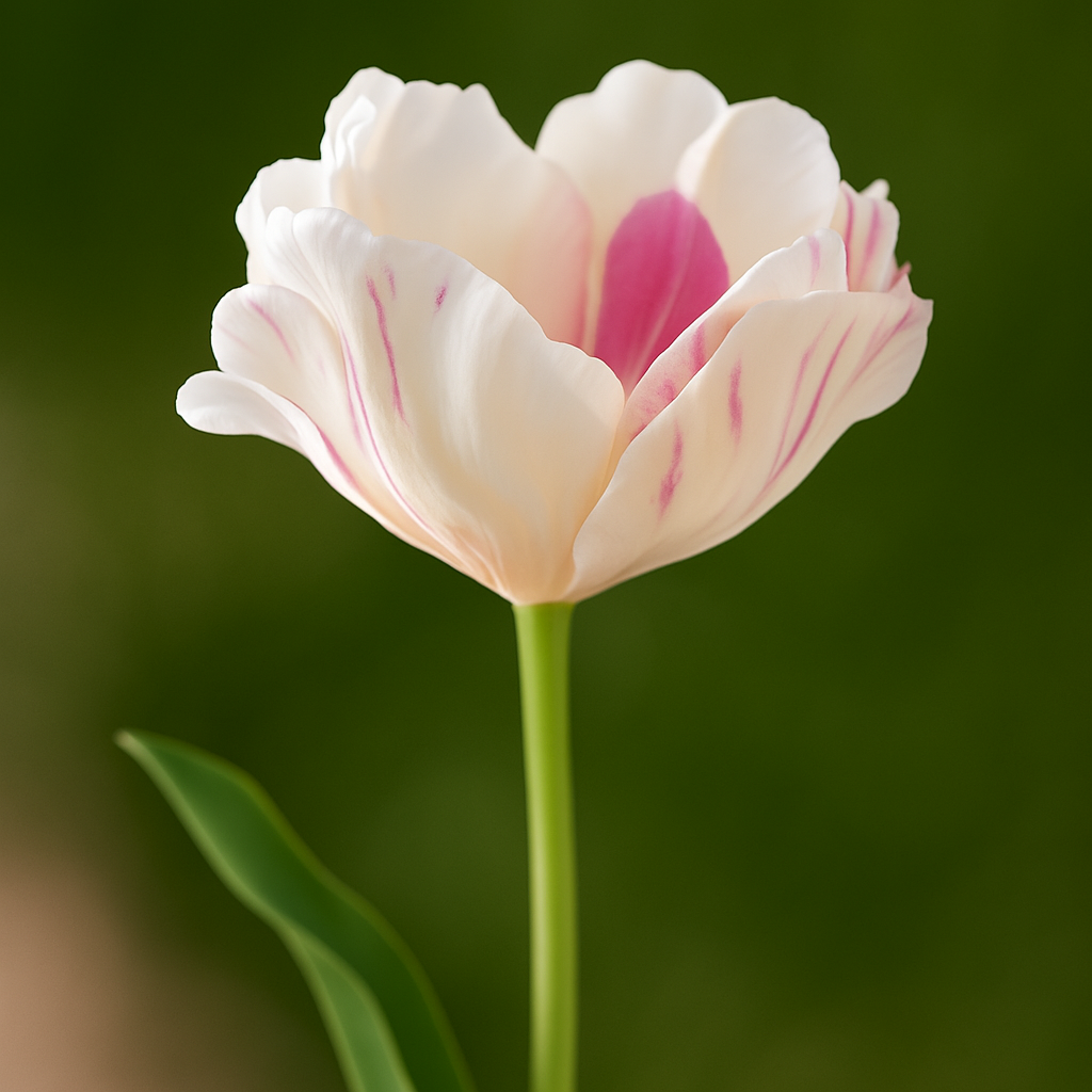 sia-deco-noah-tulipe-double-tige-artificielle-blanc-rose-70-cm image 2