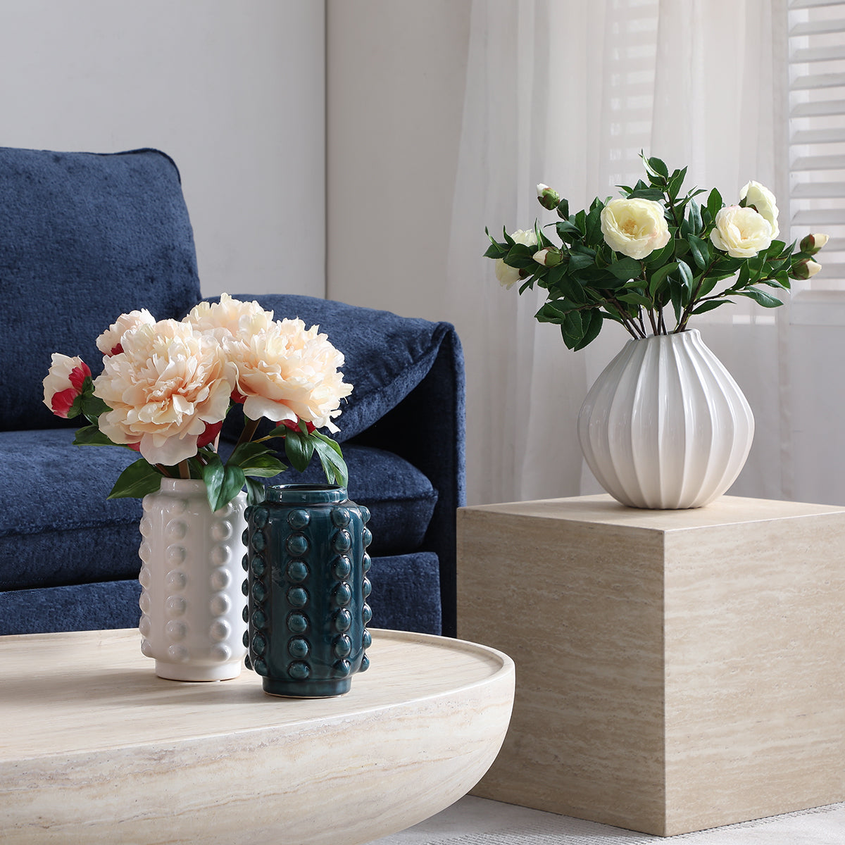sia-deco-antica-vase-olga-blanc-25-cm-c-ramique-ronde image 5