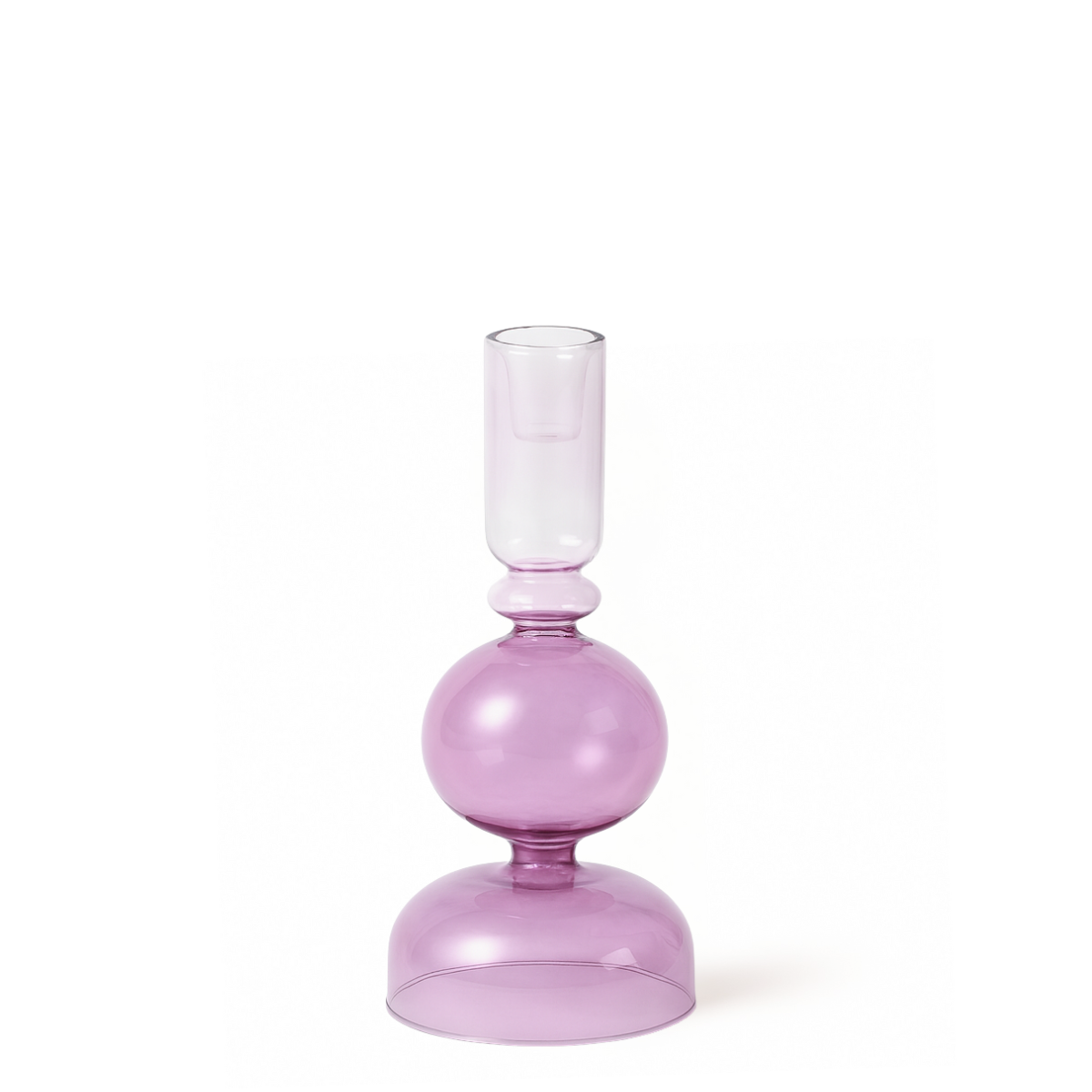 sia-nora-bougeoir-sunrise-25-cm-verre-mauve image 1
