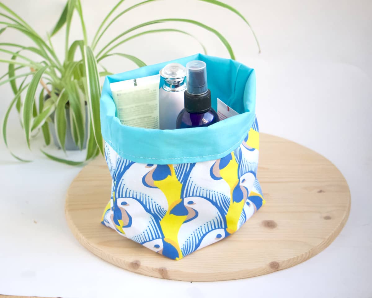 am-cla-paniers-rangement-perroquets-panier-tissu-bleu-jaune image 8