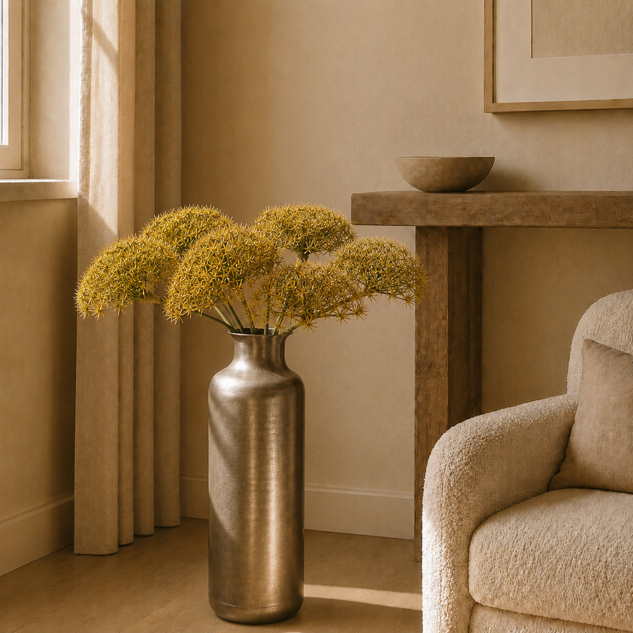 sia-deco-noah-tige-allium-fleur-artificielle-orange-89-cm image 4