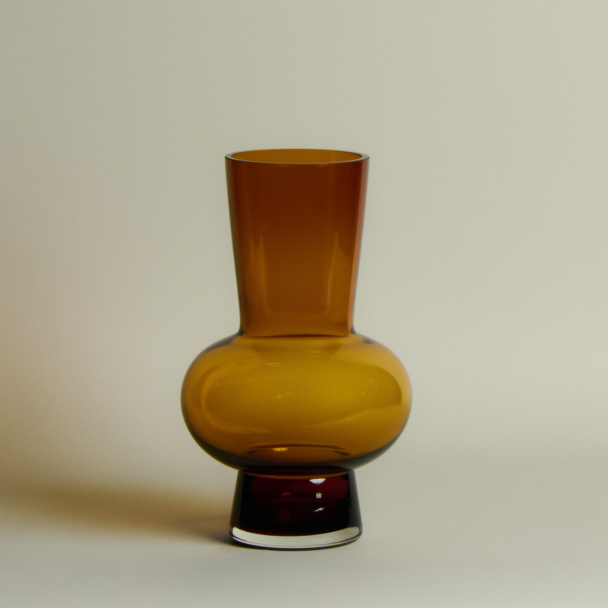 sia-antica-bubble-vase-ambre-31-cm-verre-transparent-bulle image 2