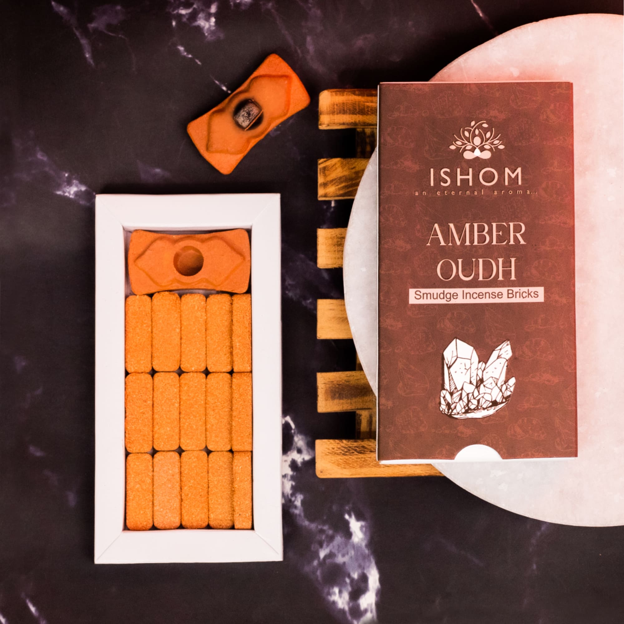 aromatika-ishom-smudge-amber-oudh-briques-encens-x15 image 4