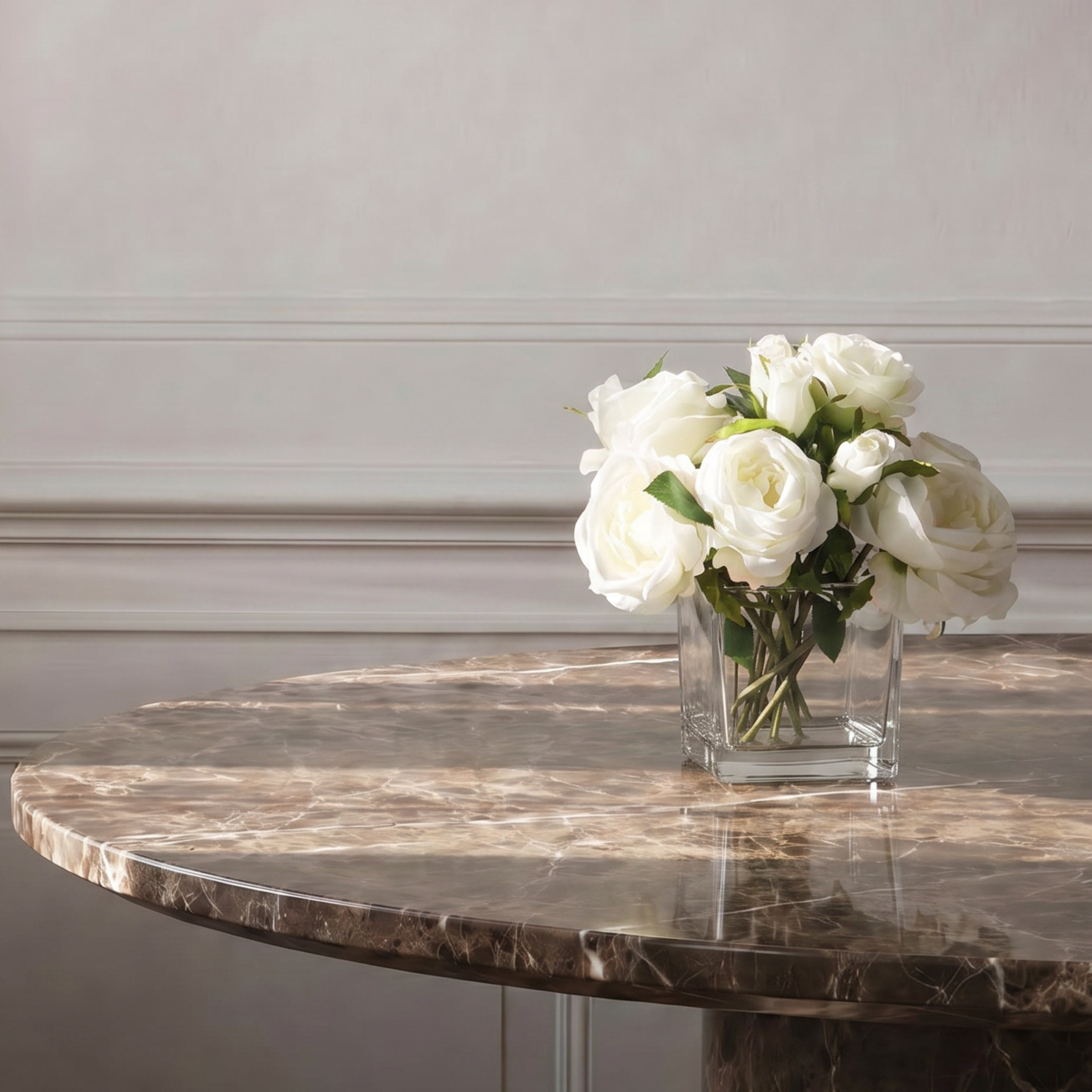 sia-deco-noah-composition-roses-artificielles-vase-17-cm-blanc image 2