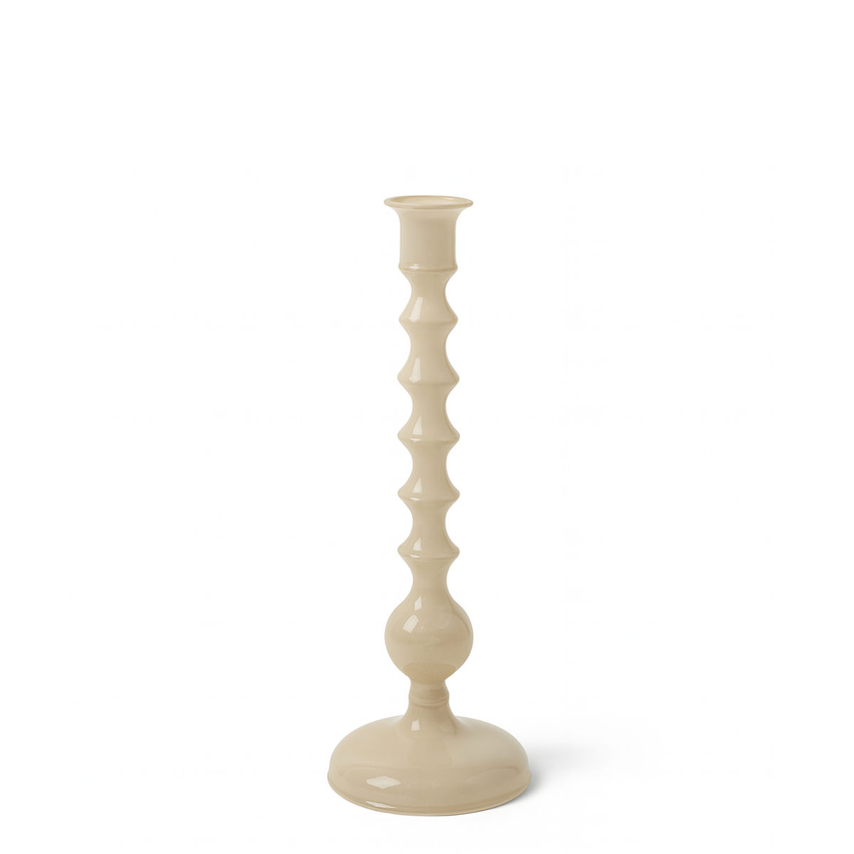 sia-nora-nude-bougeoir-verre-cr-me-25-cm-glossy image 1