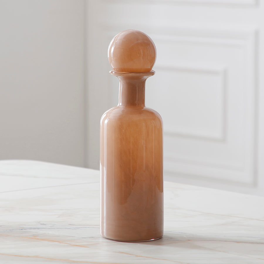 sia-deco-antica-vase-en-verre-nude-beige-38-cm image 2