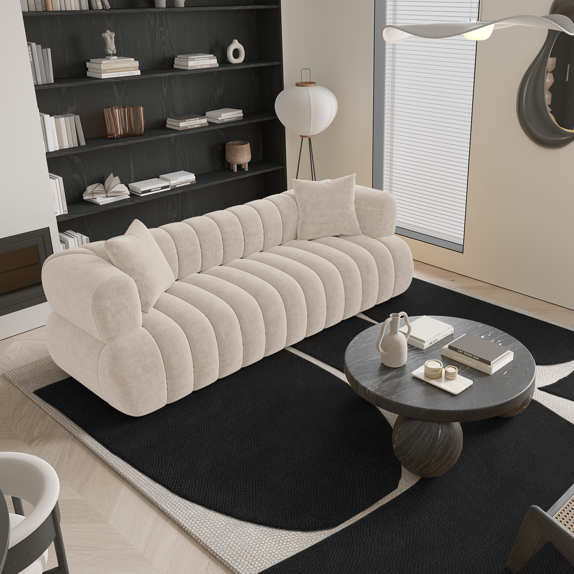 sia-deco-ross-canap-droit-cr-me-capitonn-courbes image 2