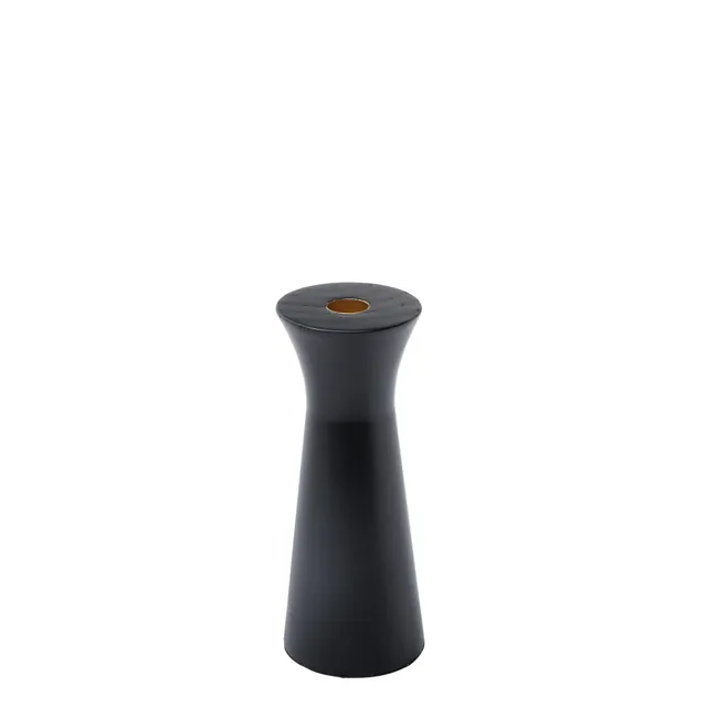 sia-deco-nora-elya-20-cm-bougeoir-bois-noir image 1