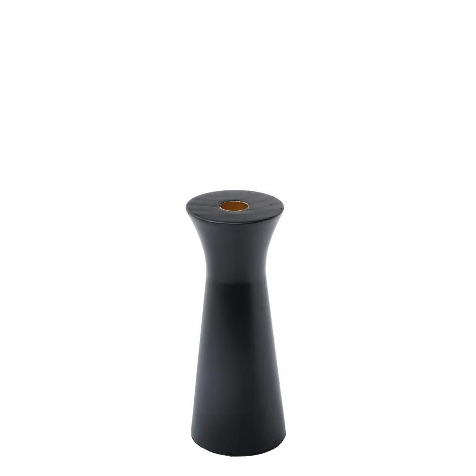 sia-deco-nora-elya-20-cm-bougeoir-bois-noir image 1
