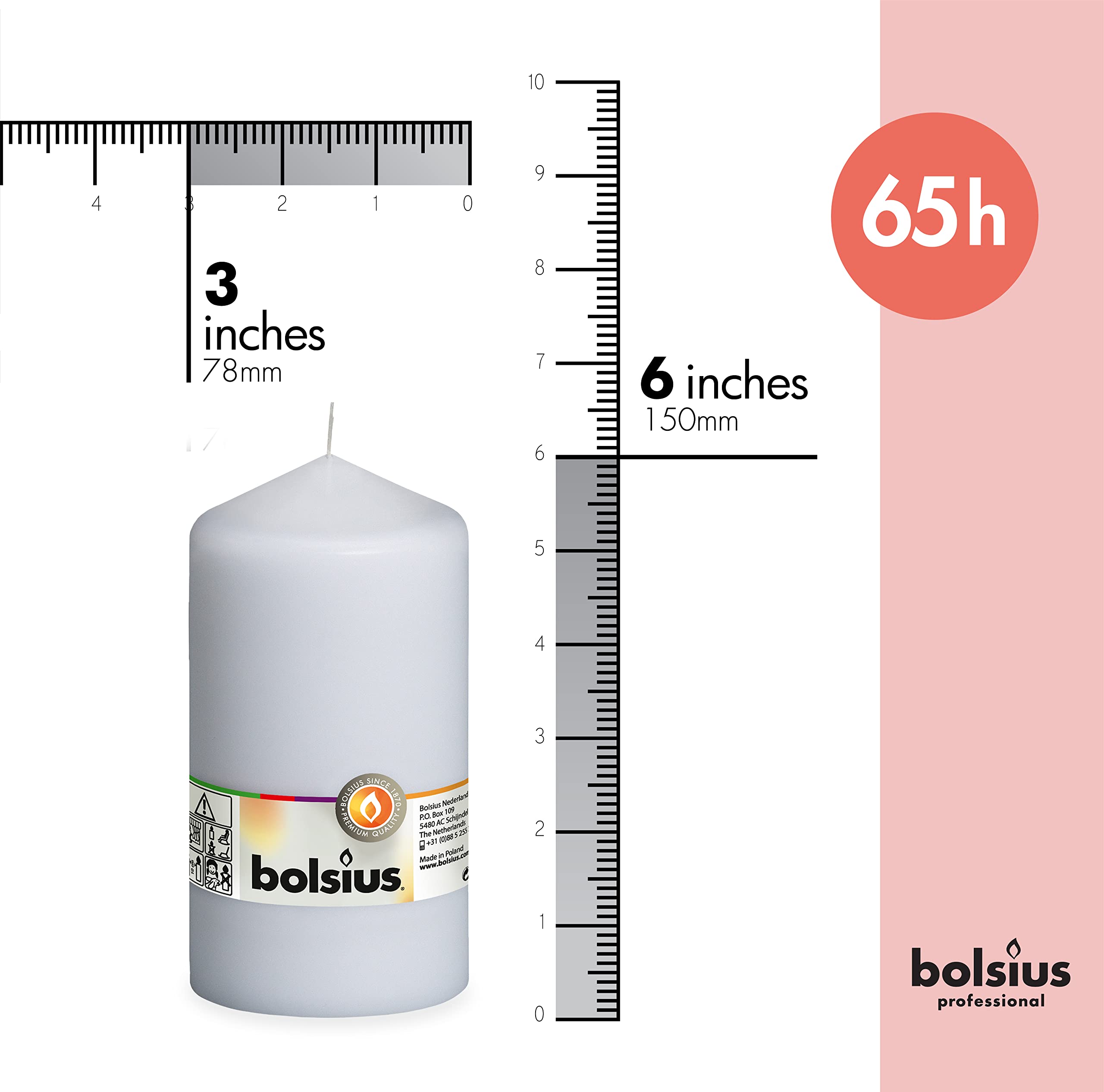 bolsius-bougies-piliers-150x80-mm-bougie-blanche-lot-8-65h image 2
