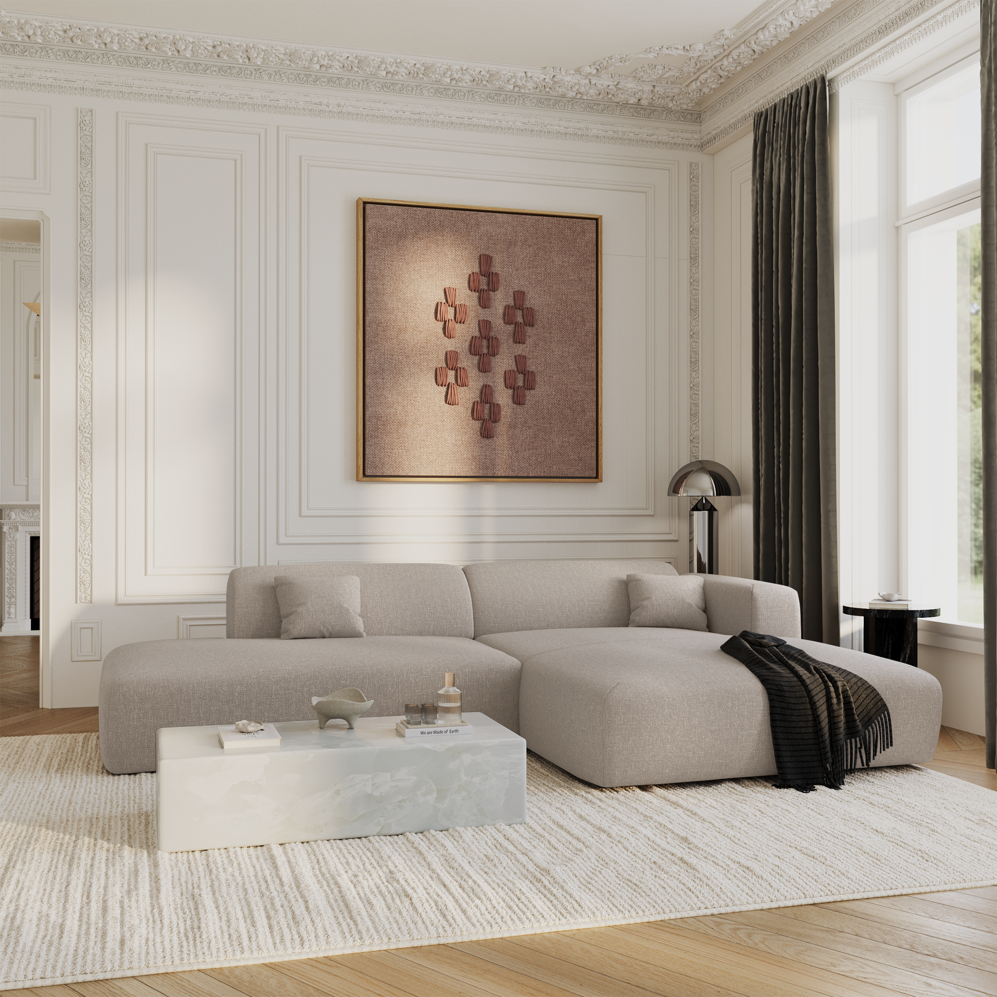 sia-deco-myra-canap-angle-droit-5-places-beige image 2