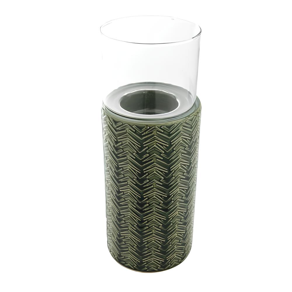 sia-deco-nora-totem-porte-bougie-vert-29-cm image 1