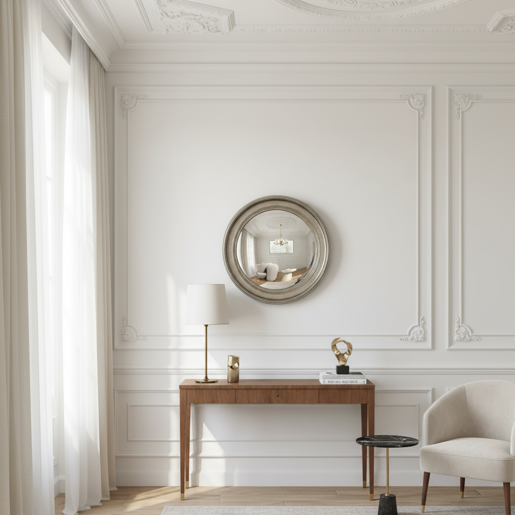 sia-deco-victoria-miroir-rond-convexe-orbe-66-cm-argent image 3