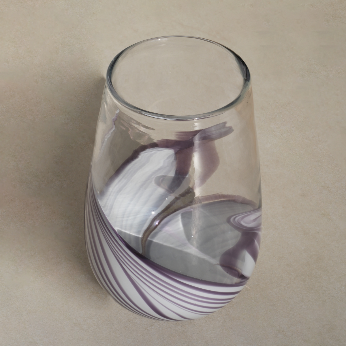 sia-deco-antica-almond-vase-verre-violet-23-cm image 3