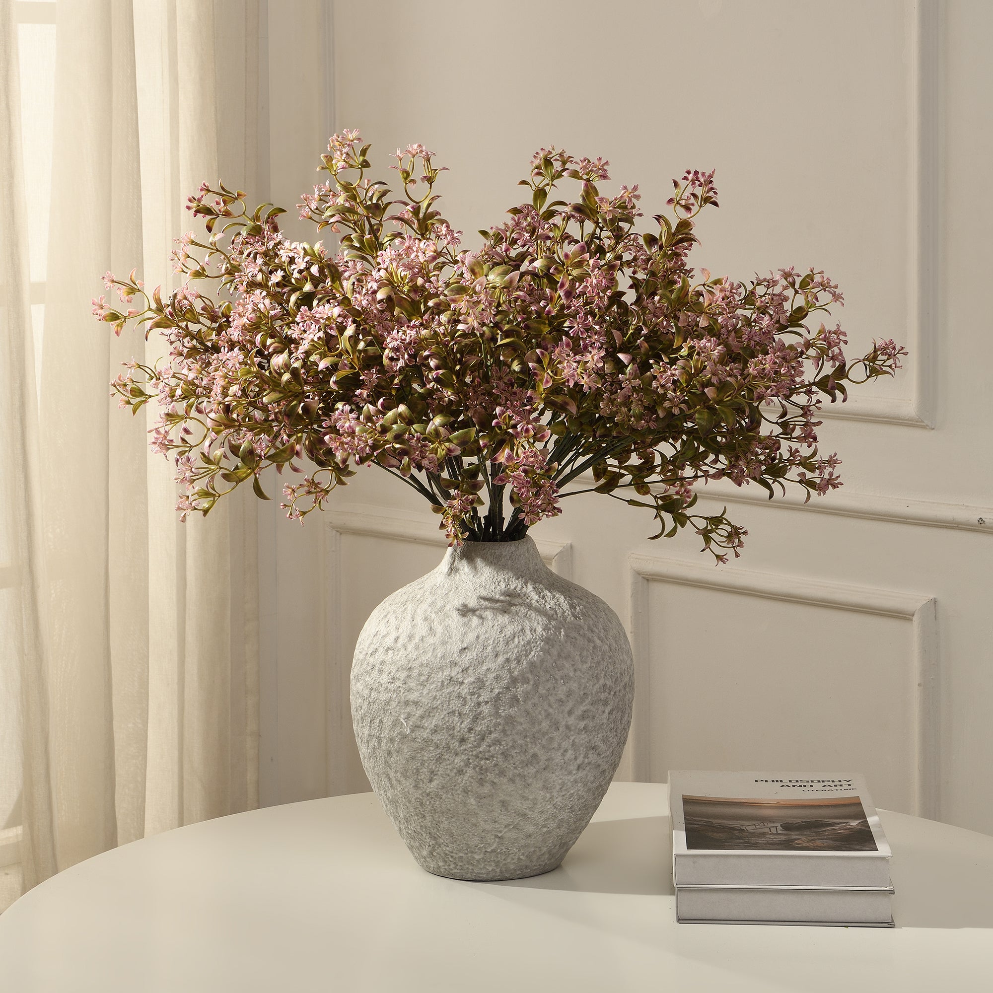 sia-deco-noah-tige-fleurs-feuillue-violet-64-cm image 2