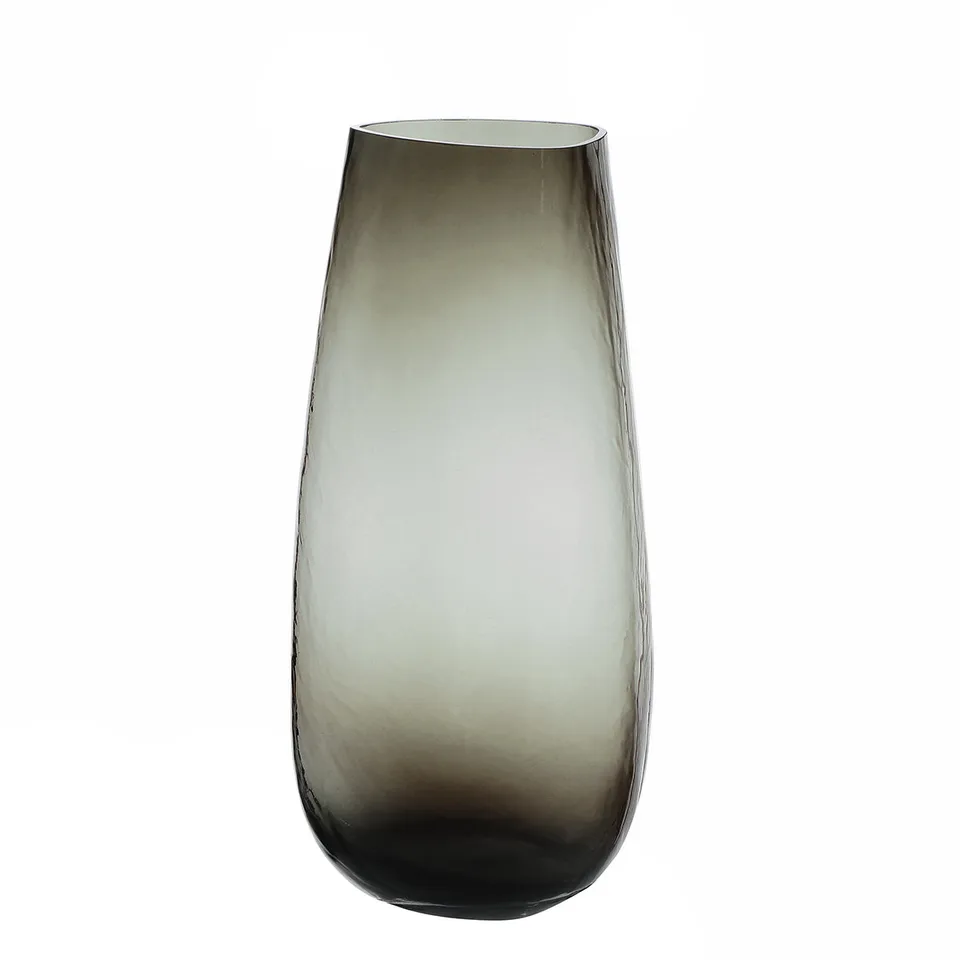 sia-deco-antica-vase-triangle-grand-format-gris-39-cm-verre image 1