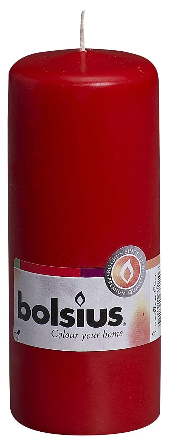 bolsius-rustique-bougie-pilier-rose-cendr-rouge-13-cm-lot-4-60h image 8