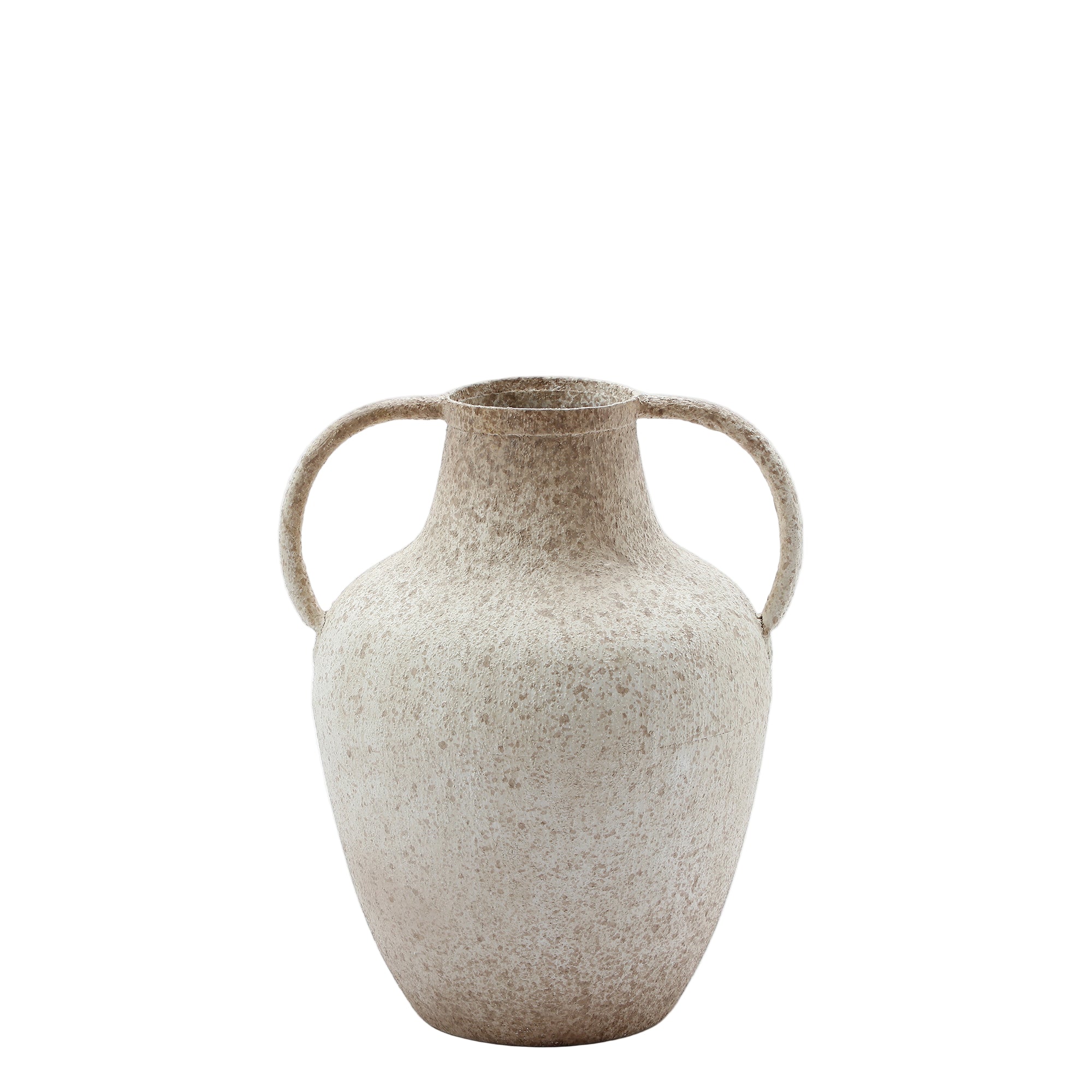 sia-deco-antica-solea-vase-en-m-tal-27-cm-blanc-anses image 1