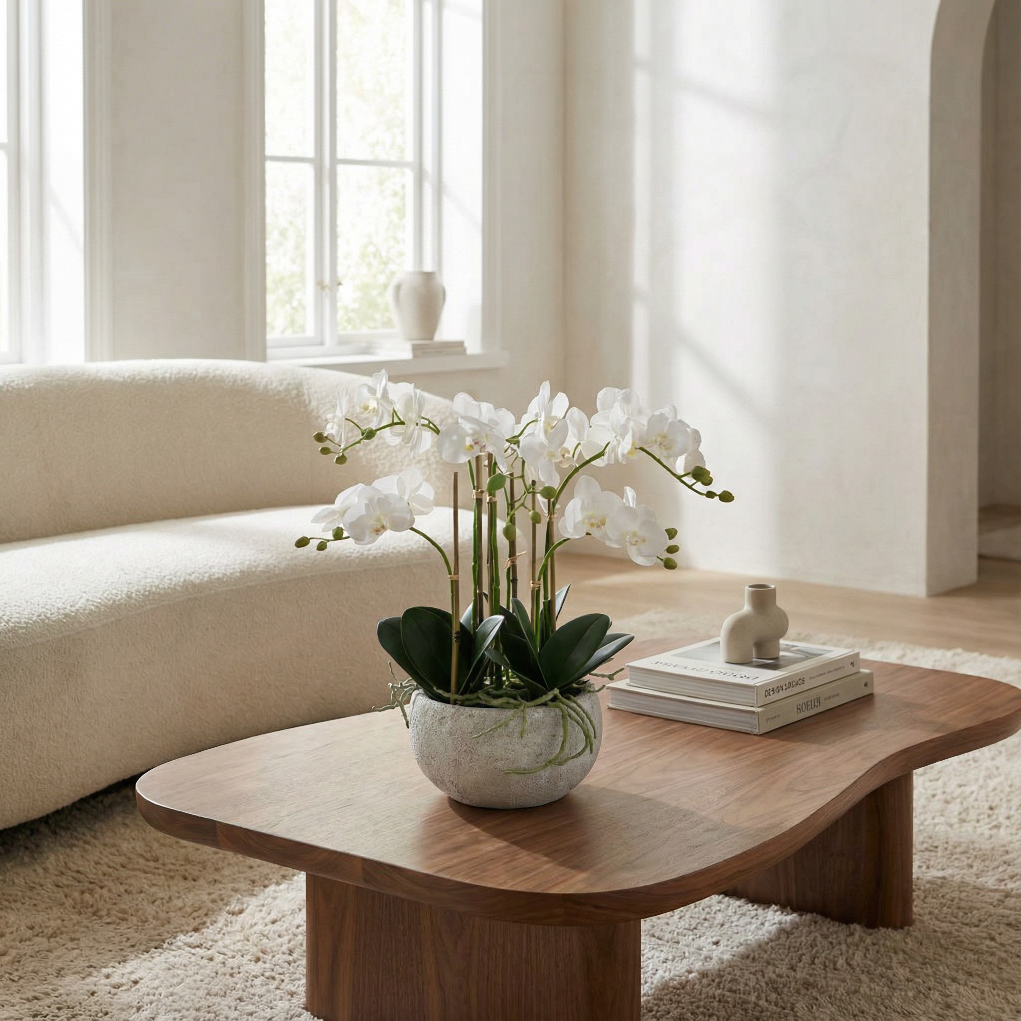 sia-noah-s-r-na-composition-orchid-e-blanche-45-cm image 2